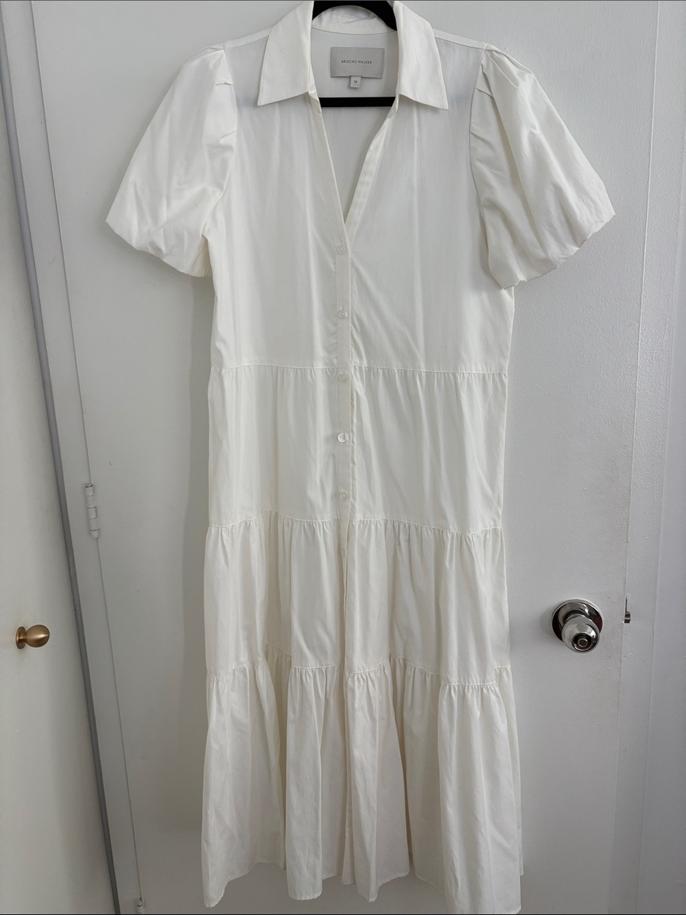 Brochu Walker - Havana Midi Dress - White - Size M